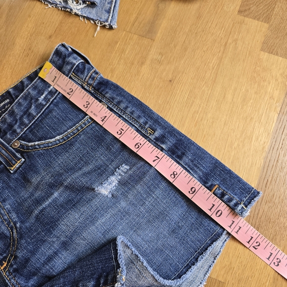 AG The Frayed Jean Distressed Exclusively For Bloomingdales Denim Short 27 - Picture 10 of 12